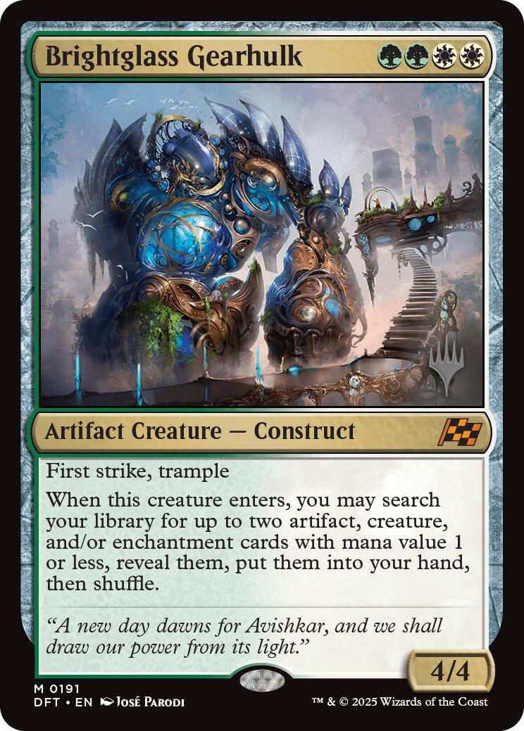 Brightglass Gearhulk (Promo Pack) [Aetherdrift Promos]