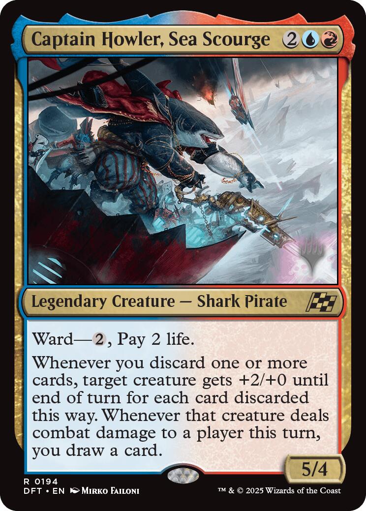 Captain Howler, Sea Scourge (Promo Pack) [Aetherdrift Promos]