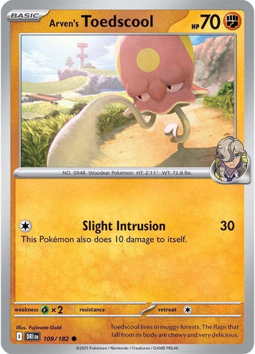 Arver's Toedscool (109/182) [Scarlet & Violet: Destined Rivals]