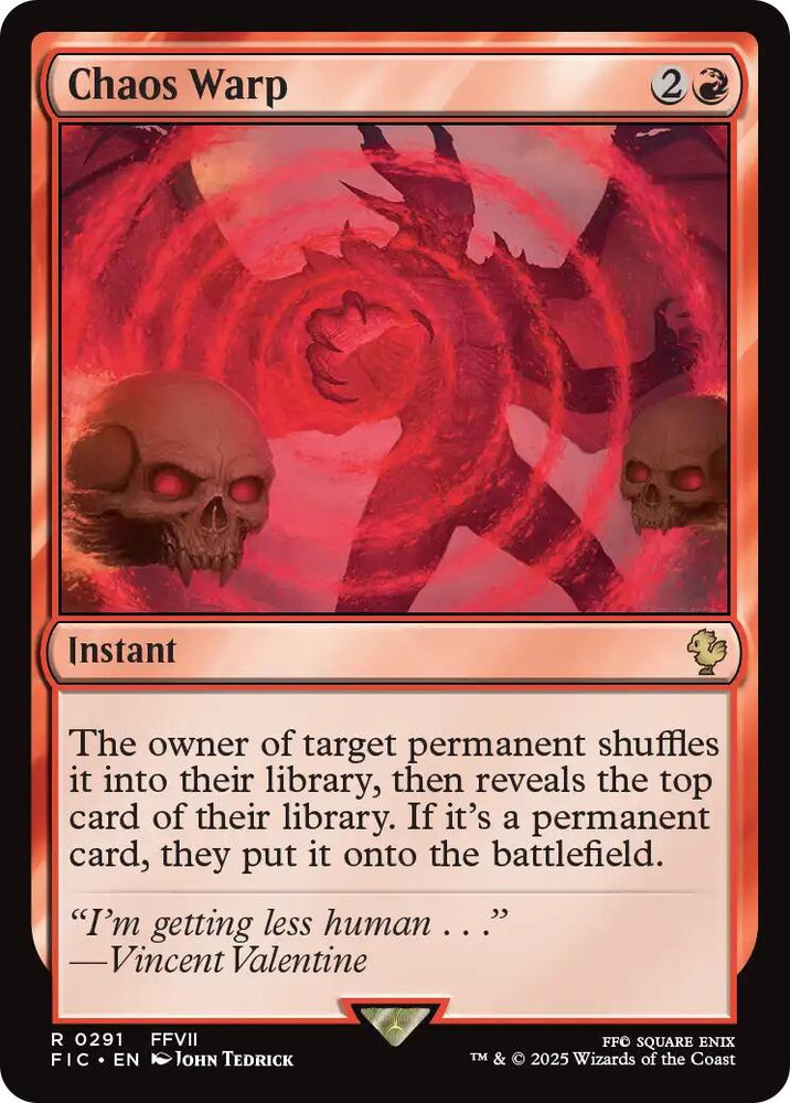 Chaos Warp (Surge Foil) [FINAL FANTASY Commander]