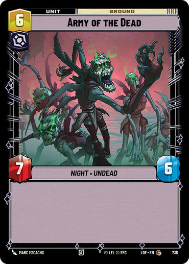 Army of the Dead (738) (Foil) (738) [Legends of the Force]