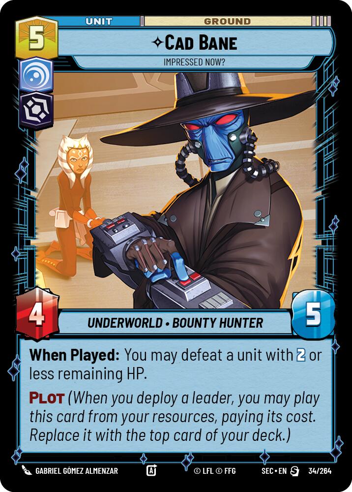 Cad Bane (34/264) - Impressed Now? (34/264) [Secrets of Power]