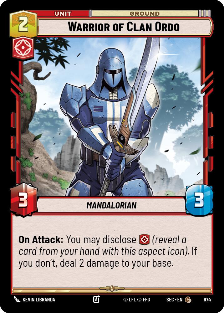 Warrior of Clan Ordo (674) (Foil) (674) [Secrets of Power]