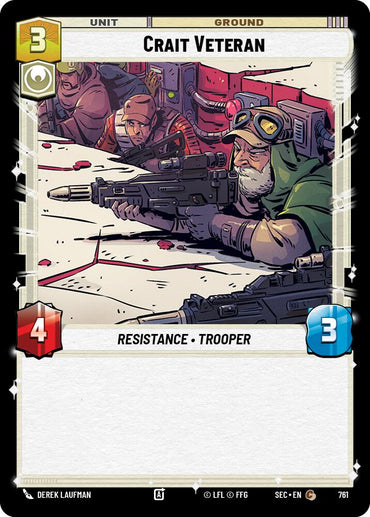 Crait Veteran (761) (Foil) (761) [Secrets of Power]
