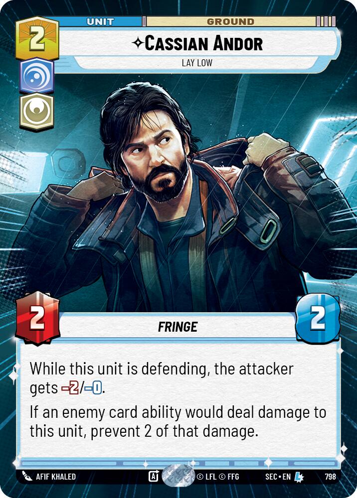 Cassian Andor - Lay Low (Hyperspace Foil) (798) (798) [Secrets of Power]