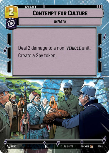 Contempt for Culture (1002) (Hyperspace Foil) (1002) [Secrets of Power]