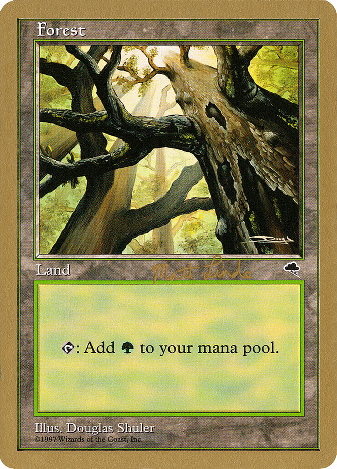 Forest (ml347a) (Matt Linde) [World Championship Decks 1999]