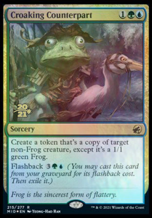 Croaking Counterpart [Innistrad: Midnight Hunt Prerelease Promos]