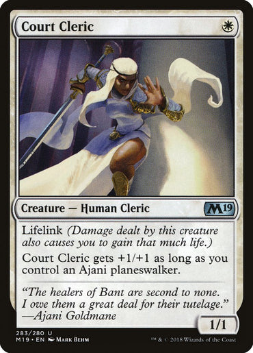 Court Cleric [Core Set 2019]