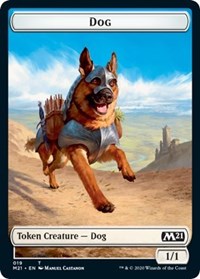 Dog // Griffin Double-Sided Token [Core Set 2021 Tokens]