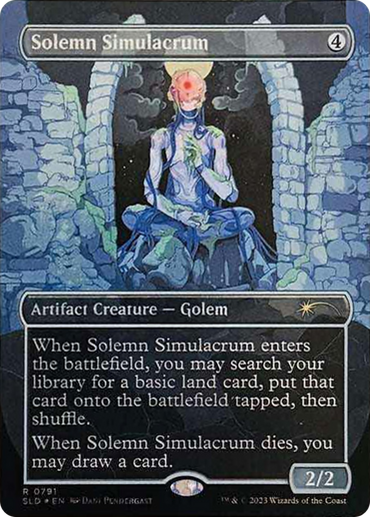 Solemn Simulacrum (0791) (Borderless) [Secret Lair Drop Series]