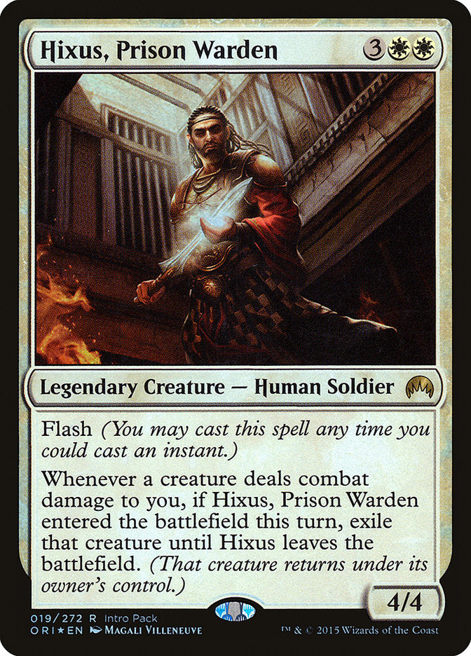 Hixus, Prison Warden (Intro Pack) [Magic Origins Promos]