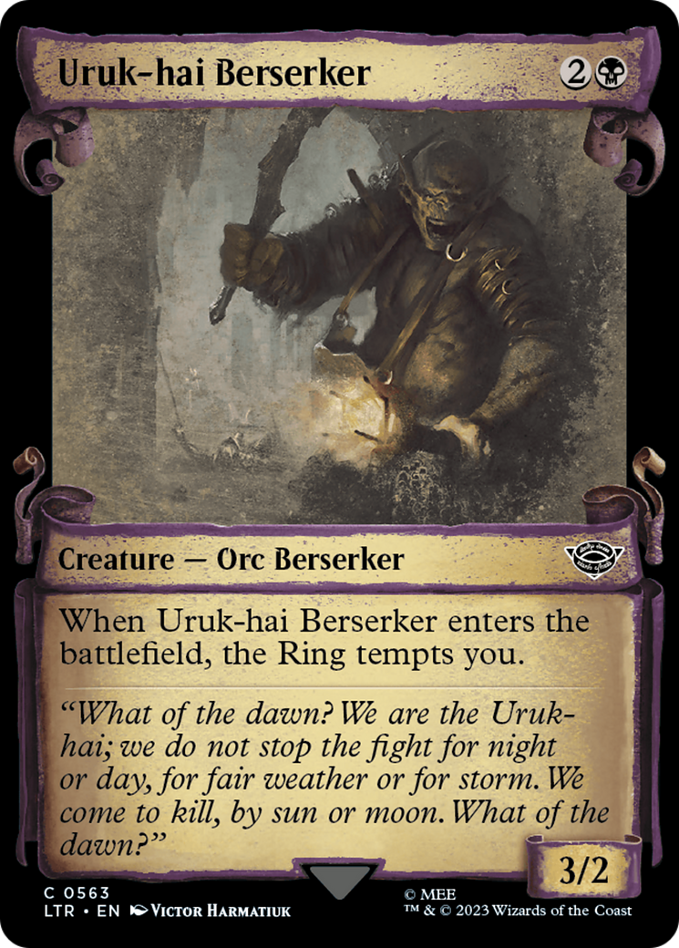 Uruk-hai Berserker [The Lord of the Rings: Tales of Middle-Earth Showcase Scrolls]