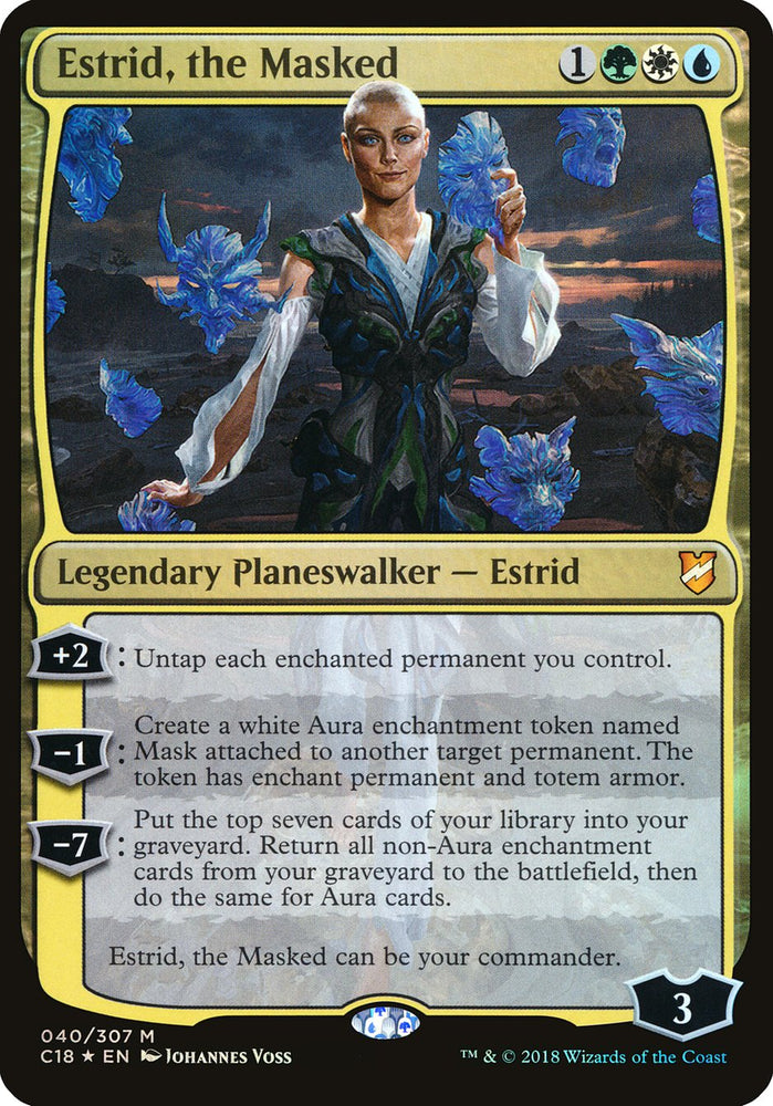 Estrid, the Masked (Oversized) [Commander 2018 Oversized]