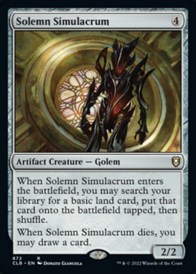 Solemn Simulacrum [Commander Legends: Battle for Baldur's Gate]