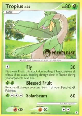 Tropius (52/111) (Prerelease Promo) [Nintendo: Black Star Promos]