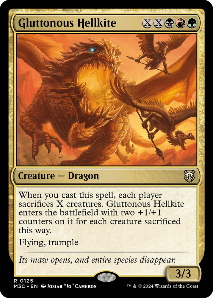 Gluttonous Hellkite [Modern Horizons 3 Commander]