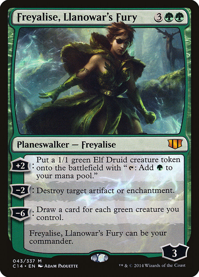 Freyalise, Llanowar's Fury [Commander 2014]