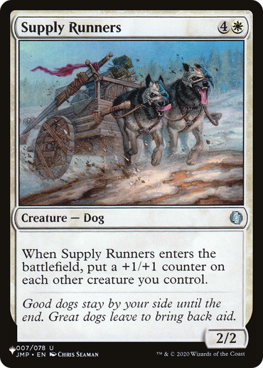 Supply Runners [The List]