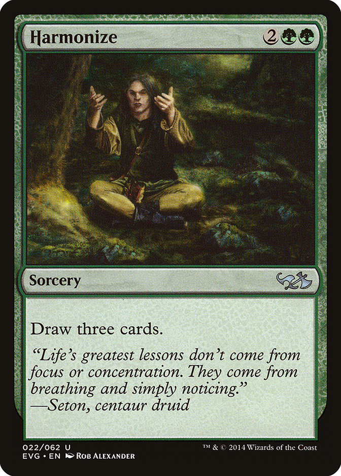 Harmonize (Elves vs. Goblins) [Duel Decks Anthology]