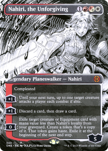 Nahiri, the Unforgiving (Borderless Manga) [Phyrexia: All Will Be One]