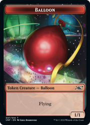 Clown Robot (002) // Balloon Double-Sided Token [Unfinity Tokens]