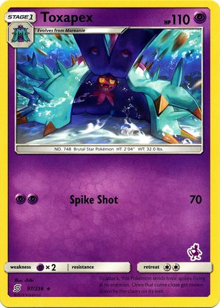 Toxapex (97/236) (Mewtwo Deck) [Battle Academy 2020]