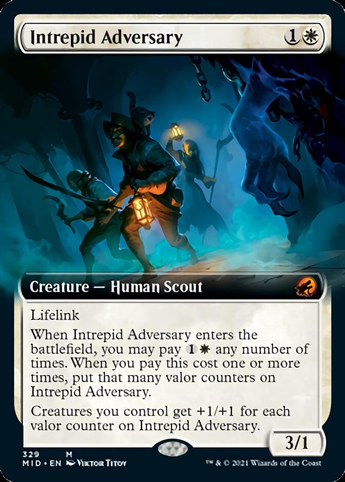 Intrepid Adversary (Extended Art) [Innistrad: Midnight Hunt]