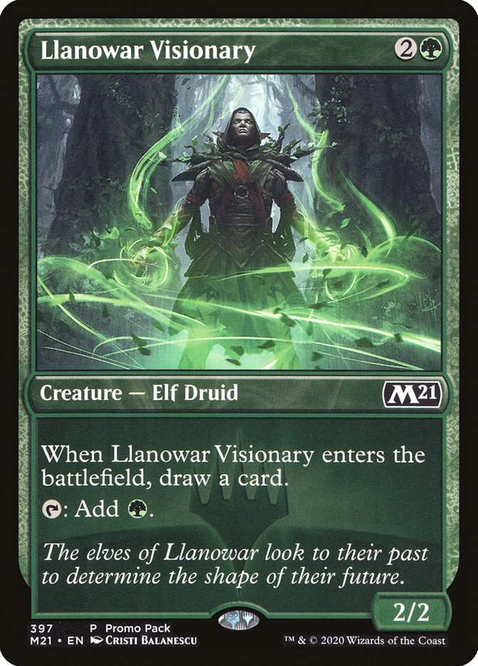 Llanowar Visionary (Promo Pack) [Core Set 2021 Promos]