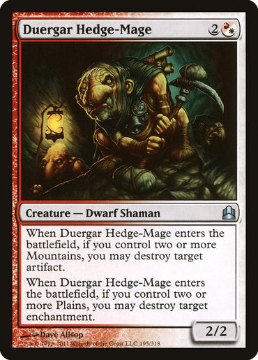 Duergar Hedge-Mage [Commander 2011]