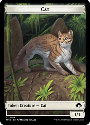 Cat // Energy Reserve Double-Sided Token [Modern Horizons 3 Tokens]