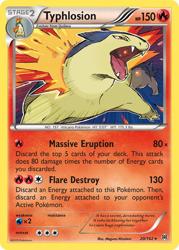 Typhlosion (20/162) (Cosmos Holo) (Blister Exclusive) [XY: BREAKthrough]