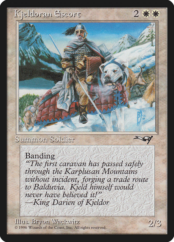 Kjeldoran Escort (Mountain Background) [Alliances]