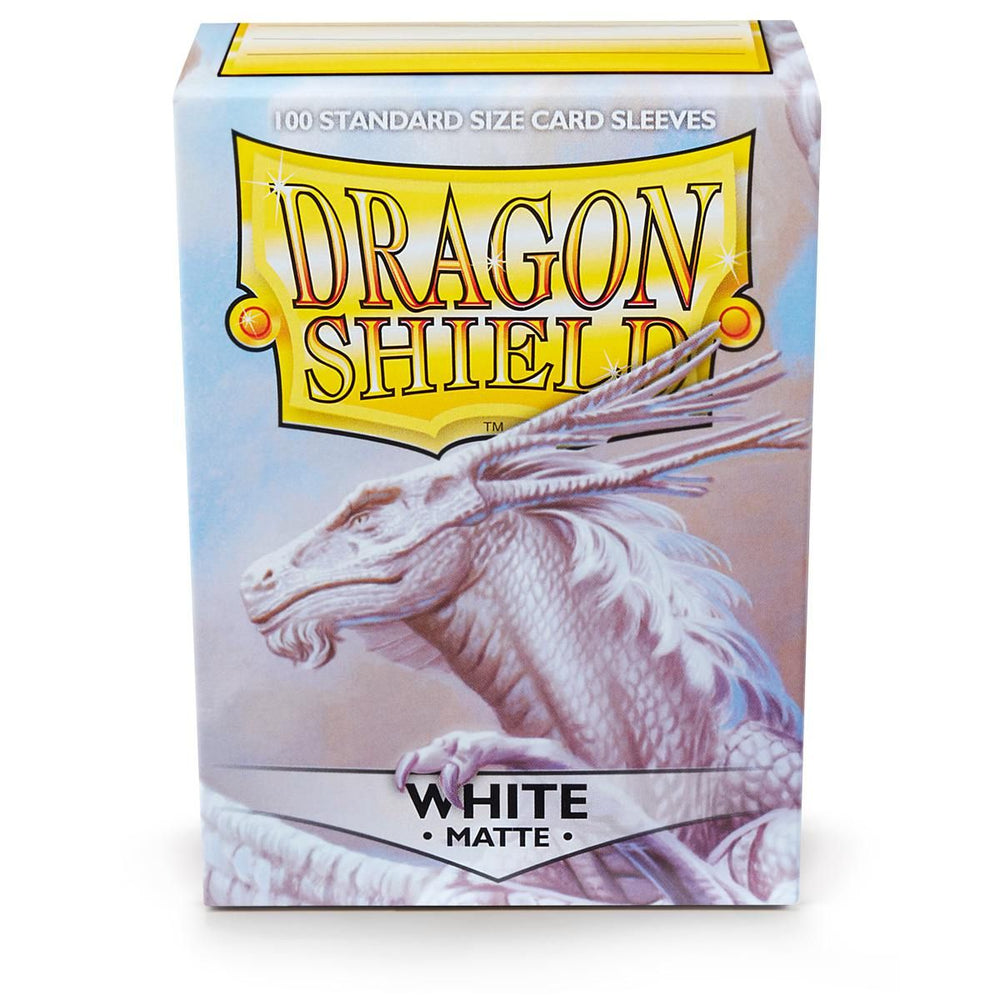 Dragon Shield: Standard 100ct Sleeves - White (Matte)