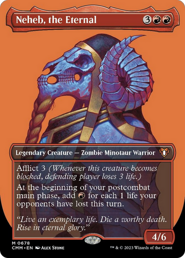 Neheb, the Eternal (Borderless Profile) [Commander Masters]