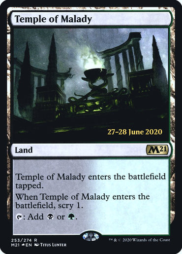 Temple of Malady [Core Set 2021 Prerelease Promos]