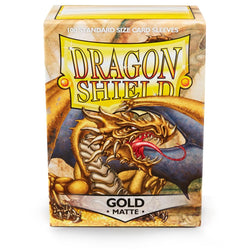 Dragon Shield: Standard 100ct Sleeves - Gold (Matte)