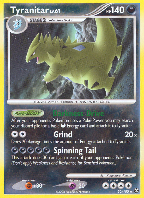 Tyranitar (30/100) (Theme Deck Exclusive) [Diamond & Pearl: Stormfront]