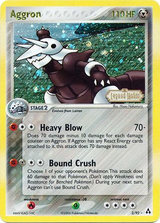 Aggron (2/92) (Stamped) [EX: Legend Maker]