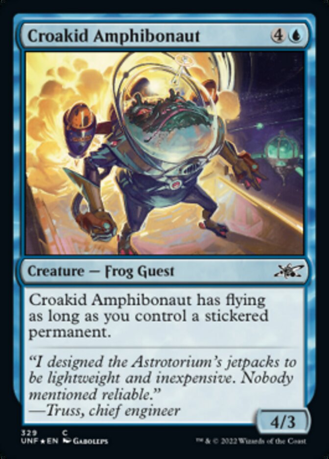 Croakid Amphibonaut (Galaxy Foil) [Unfinity]