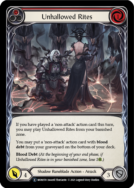 Unhallowed Rites (Red) [U-MON159] (Monarch Unlimited)  Unlimited Normal