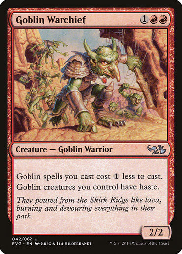 Goblin Warchief (Elves vs. Goblins) [Duel Decks Anthology]