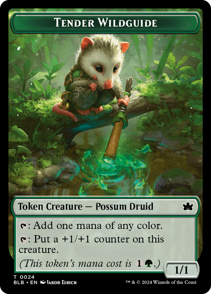 Tender Wildguide Token [Bloomburrow Tokens]