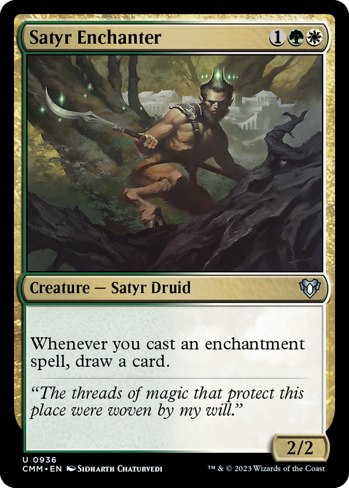 Satyr Enchanter [Commander Masters]