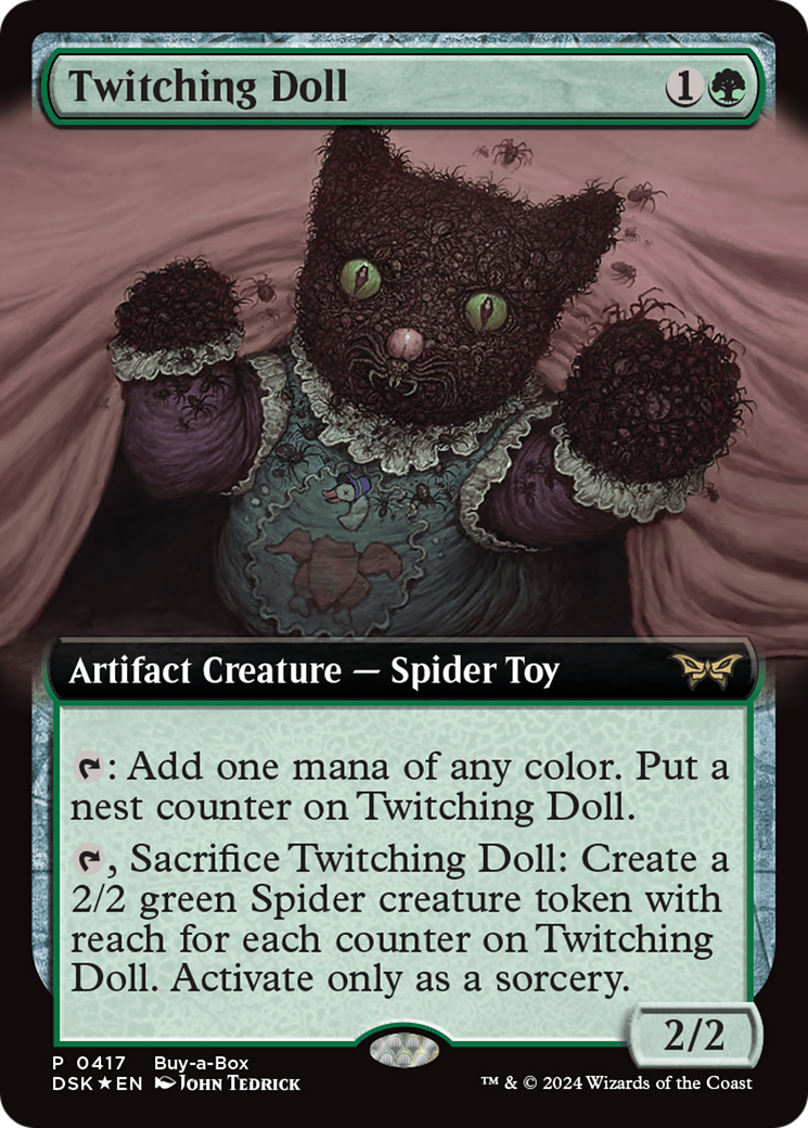 Twitching Doll (Extended Art) (Buy-a-box) [Duskmourn: House of Horror Promos]