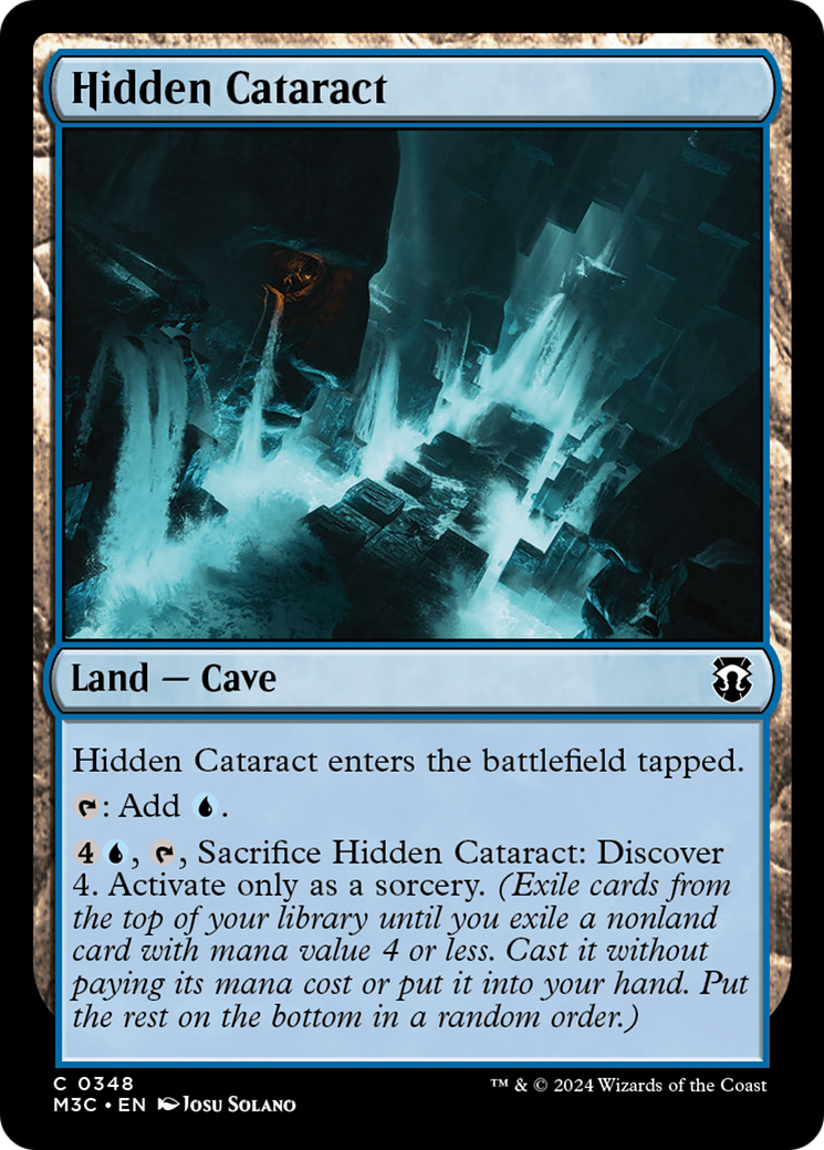 Hidden Cataract (Ripple Foil) [Modern Horizons 3 Commander]