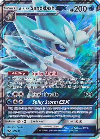 Alolan Sandslash GX (SM236) (Jumbo Card) [Sun & Moon: Black Star Promos]