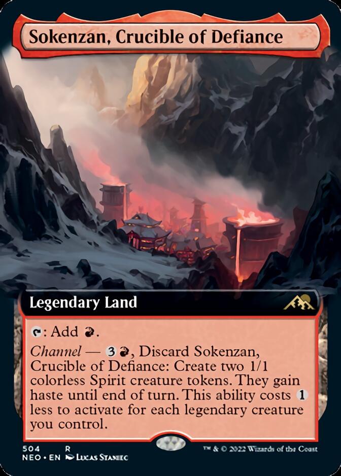 Sokenzan, Crucible of Defiance (Extended Art) [Kamigawa: Neon Dynasty]