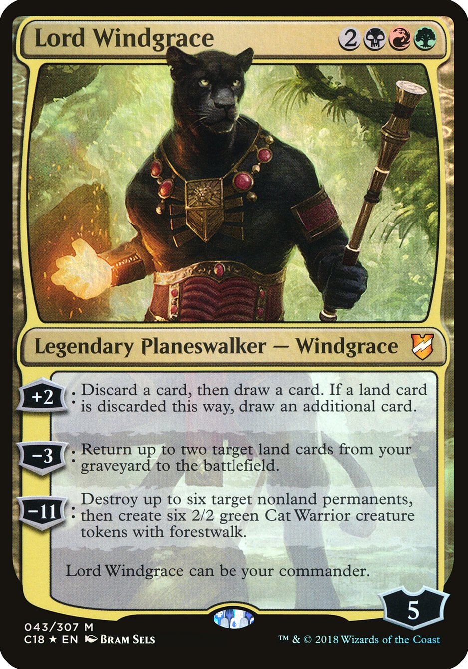 Lord Windgrace (Oversized) [Commander 2018 Oversized]