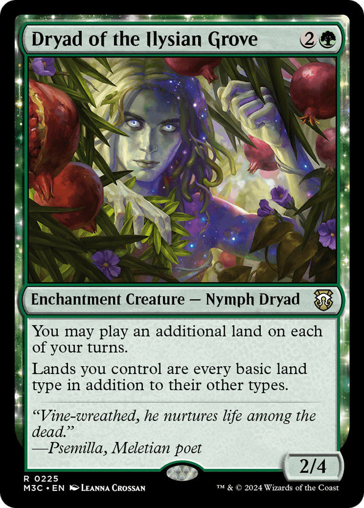 Dryad of the Ilysian Grove (Ripple Foil) [Modern Horizons 3 Commander]